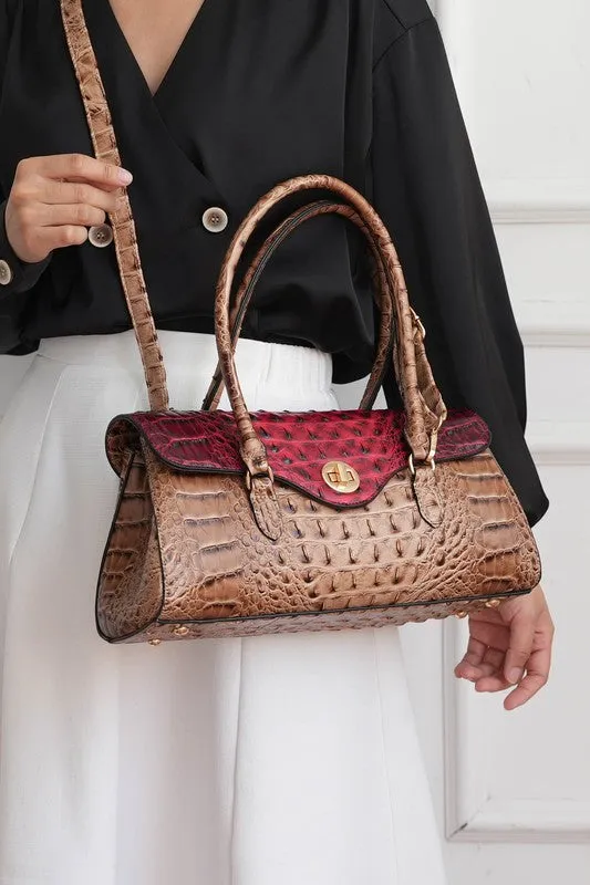 MKF Liviana Croc-Embossed Shoulder Bag by Mia K sold by Charming Charlie product image thumbnail 2