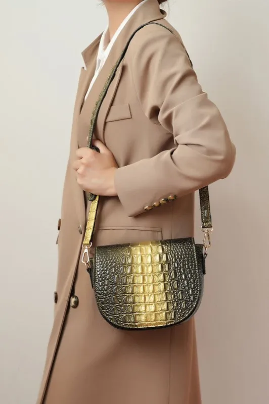 MKF Amalia Croc-Embossed Crossbody Bag by Mia K sold by Charming Charlie