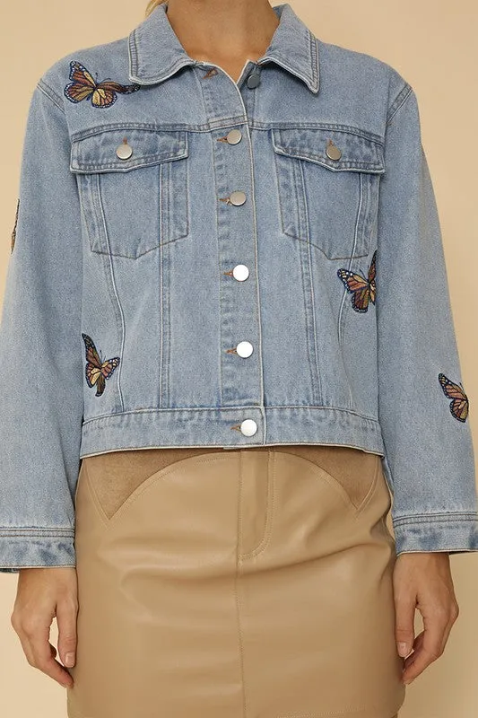 Monarch denim jacket sold by Charming Charlie product image thumbnail 2