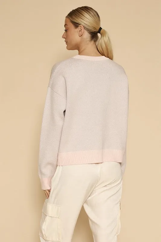 Pig face knit sweater sold by Charming Charlie product image thumbnail 4