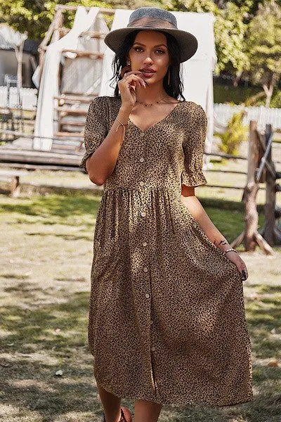 Leopard dress sold by Charming Charlie product image thumbnail 3