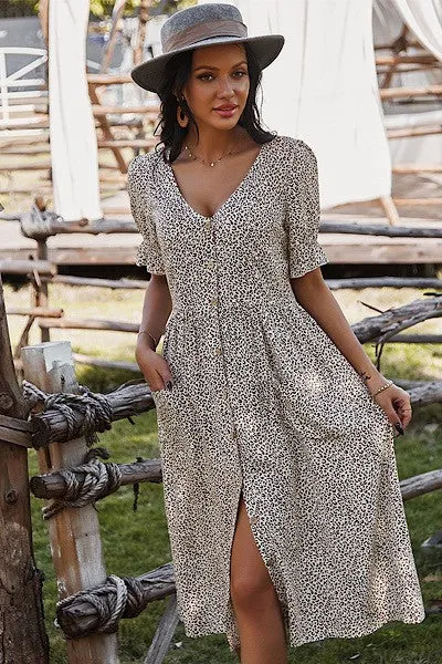 Leopard dress sold by Charming Charlie