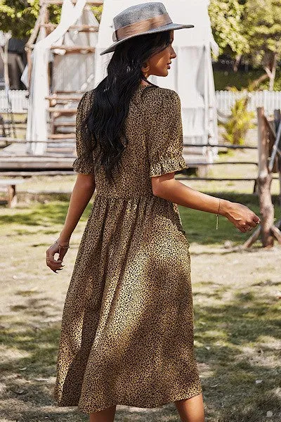 Leopard dress sold by Charming Charlie product image thumbnail 4