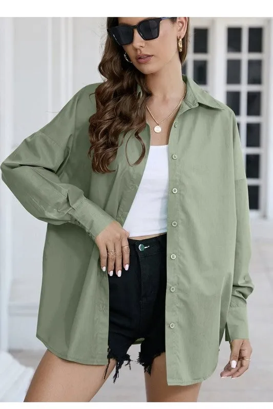 Button down shirt sold by Charming Charlie product image thumbnail 3