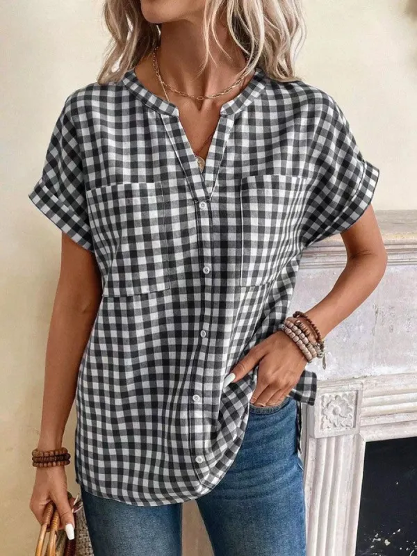 Gingham top sold by Charming Charlie