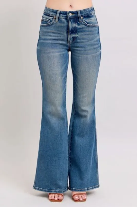 Judy Blue MR Tummy Control Vintage Wash Jeans sold by Charming Charlie