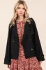 Mittoshop Double Breasted Long Sleeve Trench Coat Jacket sold by Charming Charlie