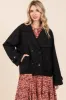 Mittoshop Double Breasted Long Sleeve Trench Coat Jacket sold by Charming Charlie