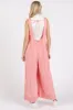 Mittoshop Ruffled Hem Wide Leg Overalls with Pockets sold by Charming Charlie
