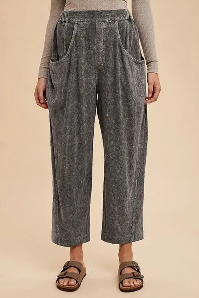 Annie Wear Mineral Washed Elastic Waist Pants sold by Charming Charlie product image thumbnail 4