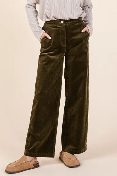 Mittoshop Corduroy Back Elastic Waist Pants sold by Charming Charlie