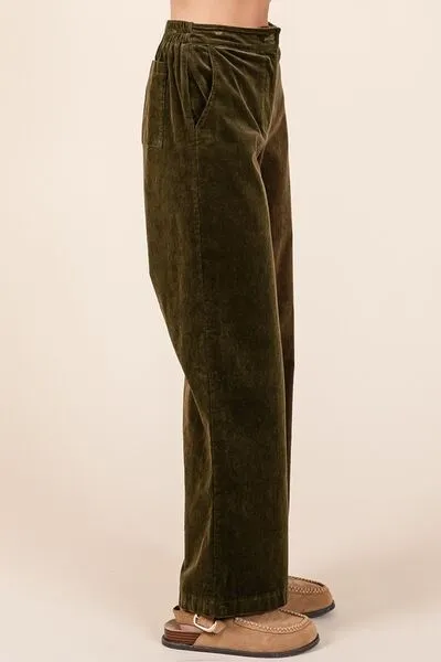 Mittoshop Corduroy Back Elastic Waist Pants sold by Charming Charlie product image thumbnail 4