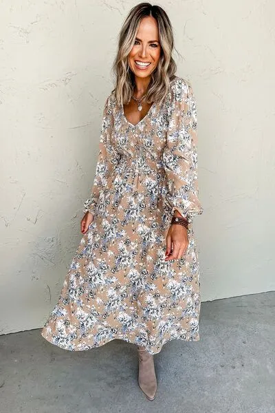 Printed V-Neck Long Sleeve Dress sold by Charming Charlie product image thumbnail 4
