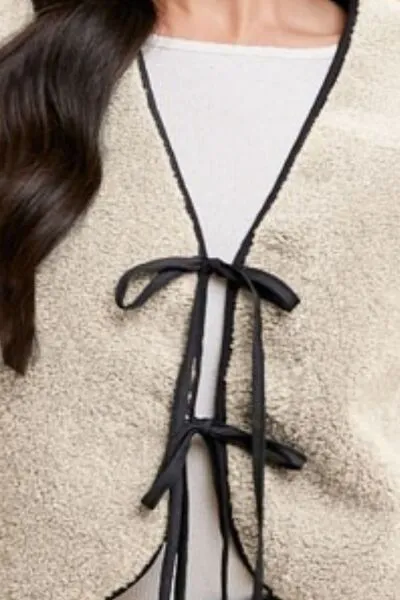 Annie Wear V-Neck Tie Detail Vest Coat sold by Charming Charlie product image thumbnail 2