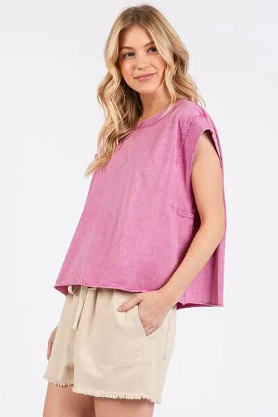 Mittoshop Round Neck Cap Sleeve T-Shirt sold by Charming Charlie product image thumbnail 2