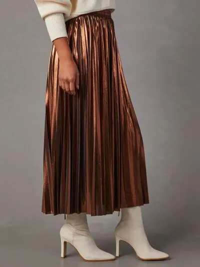 Pleated Midi Skirt sold by Charming Charlie product image thumbnail 2
