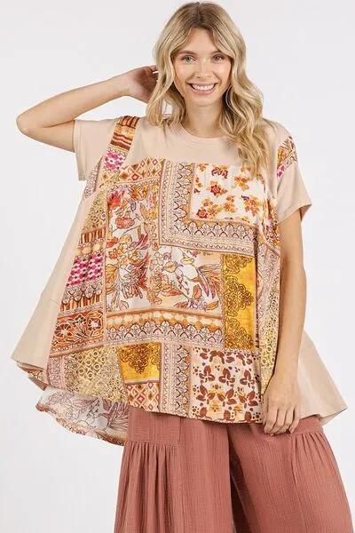 Mittoshop Printed Round Neck Short Sleeve T-Shirt sold by Charming Charlie