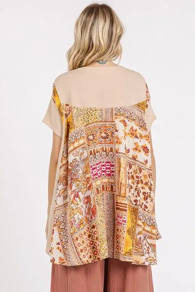 Mittoshop Printed Round Neck Short Sleeve T-Shirt sold by Charming Charlie product image thumbnail 2