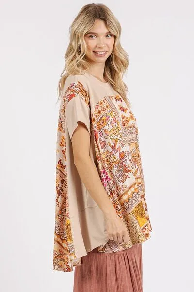 Mittoshop Printed Round Neck Short Sleeve T-Shirt sold by Charming Charlie product image thumbnail 5