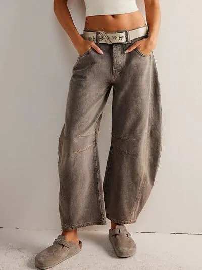 Wide Leg Jeans with Pockets sold by Charming Charlie