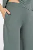 Mittoshop Yoga Air Stretch Elastic Waist Wide Leg Pants sold by Charming Charlie