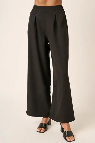 Mittoshop Inverted Pleat Detail Wide Leg Pants sold by Charming Charlie product image thumbnail 3