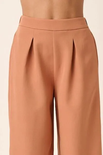 Mittoshop Inverted Pleat Detail Wide Leg Pants sold by Charming Charlie product image thumbnail 3