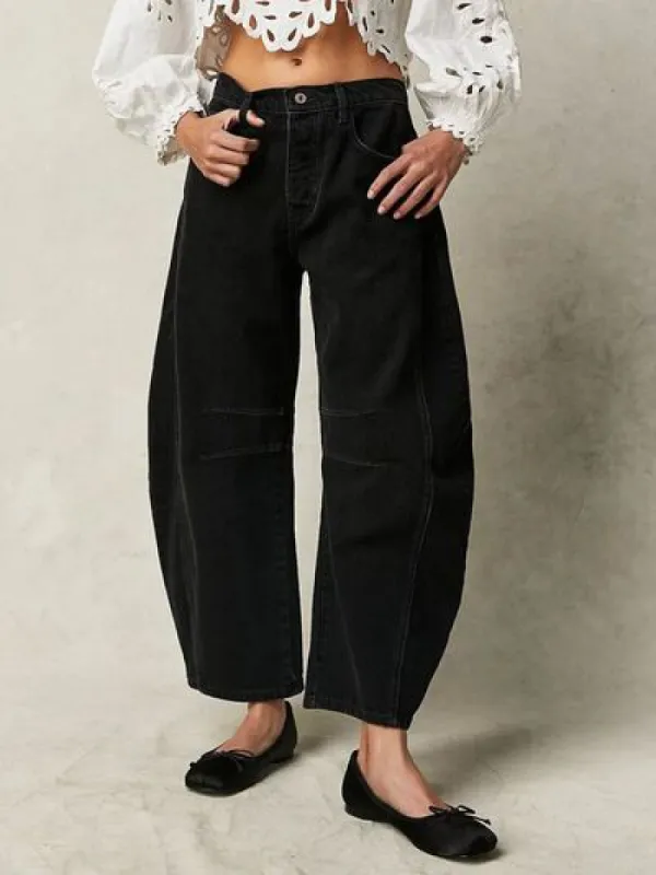 Wide Leg Jeans with Pockets sold by Charming Charlie