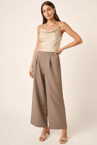 Mittoshop Inverted Pleat Detail Wide Leg Pants sold by Charming Charlie product image thumbnail 4
