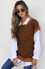 Striped Round Neck Sweater Vest sold by Charming Charlie