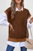 Striped Round Neck Sweater Vest sold by Charming Charlie