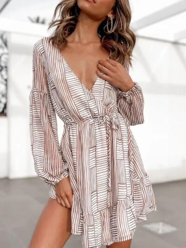 Cutout Back Surplice Long Sleeve Dress sold by Charming Charlie