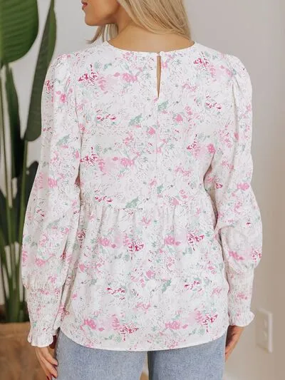 Printed Round Neck Long Sleeve Blouse sold by Charming Charlie product image thumbnail 3