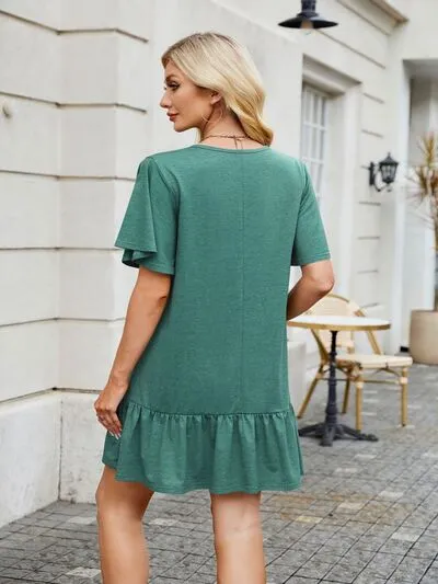 Round Neck Short Sleeve Mini Dress sold by Charming Charlie product image thumbnail 4