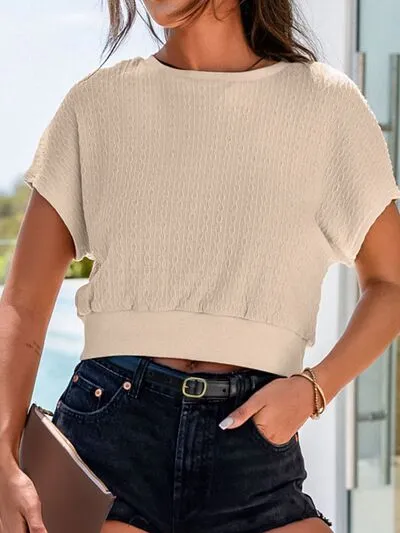 Round Neck Short Sleeve Blouse sold by Charming Charlie product image thumbnail 3