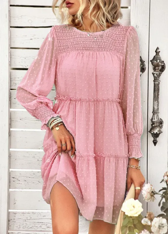 Swiss Dot Tiered Dress sold by Charming Charlie