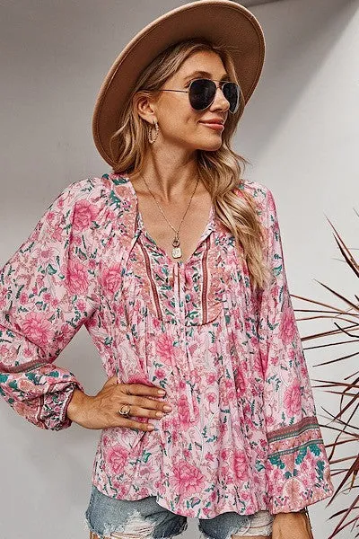 Floral blouse sold by Charming Charlie product image thumbnail 2