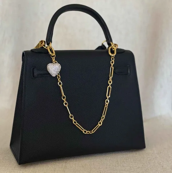 Sparkly Big Heart Bag Charm sold by Charming Charlie product image thumbnail 5