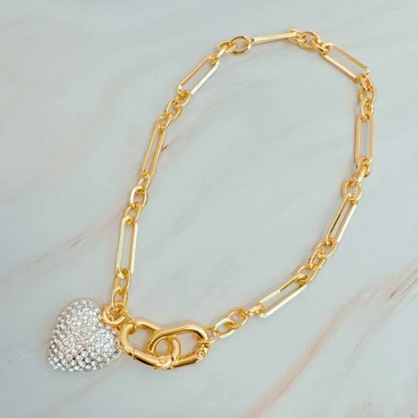 Sparkly Big Heart Bag Charm sold by Charming Charlie product image thumbnail 3