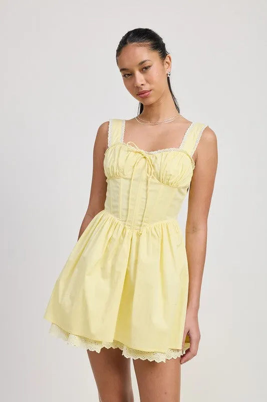 MINI LACE CORSET DRESS sold by Charming Charlie