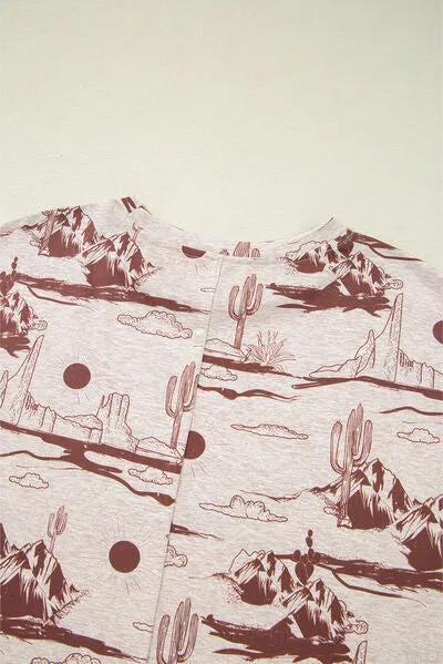 Printed Round Neck Short Sleeve T-Shirt sold by Charming Charlie product image thumbnail 5