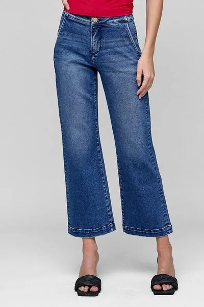 RISEN Tummy Control High Rise Crop Jeans sold by Charming Charlie product image thumbnail 2