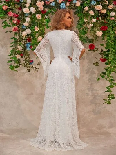 Lace V-Neck Floor length Dress sold by Charming Charlie product image thumbnail 2