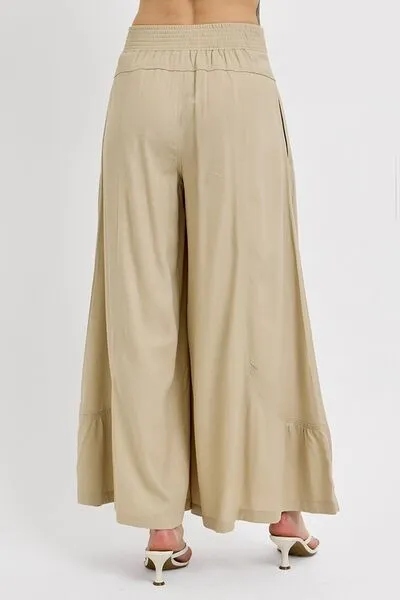 RISEN Shirring Detail Wide Leg Pants sold by Charming Charlie product image thumbnail 5
