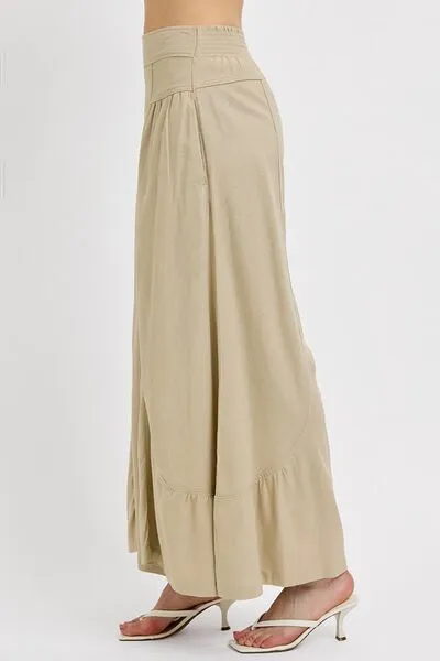 RISEN Shirring Detail Wide Leg Pants sold by Charming Charlie product image thumbnail 4