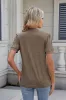 Notched Short Sleeve Top sold by Charming Charlie