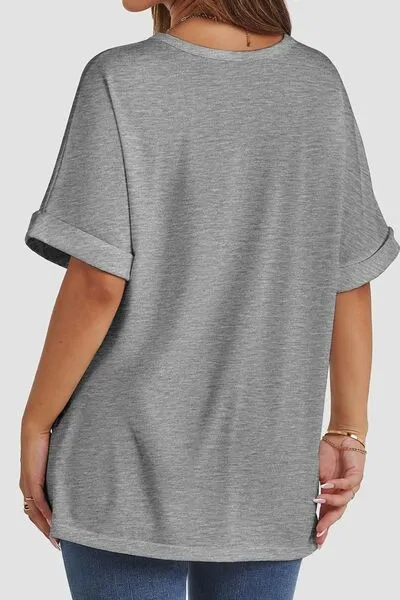 Round Neck Half Sleeve T-Shirt sold by Charming Charlie product image thumbnail 3