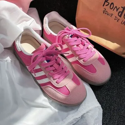 Side Striped Contrast Lace Up Sneakers sold by Charming Charlie product image thumbnail 3