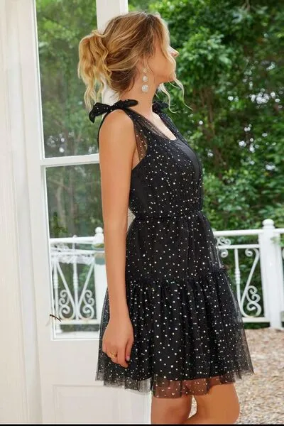 Tied Scoop Neck Mini Cami Dress sold by Charming Charlie product image thumbnail 5