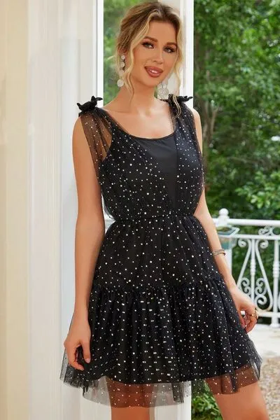 Tied Scoop Neck Mini Cami Dress sold by Charming Charlie